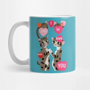 Cute Little Valentine Love Cats Mug